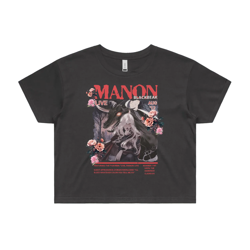 Manon Blackbeak Live | Rose Crop Tee