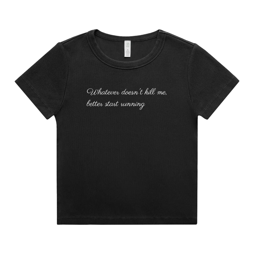 Faded Black front flat lay