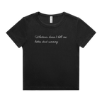 Faded Black front flat lay