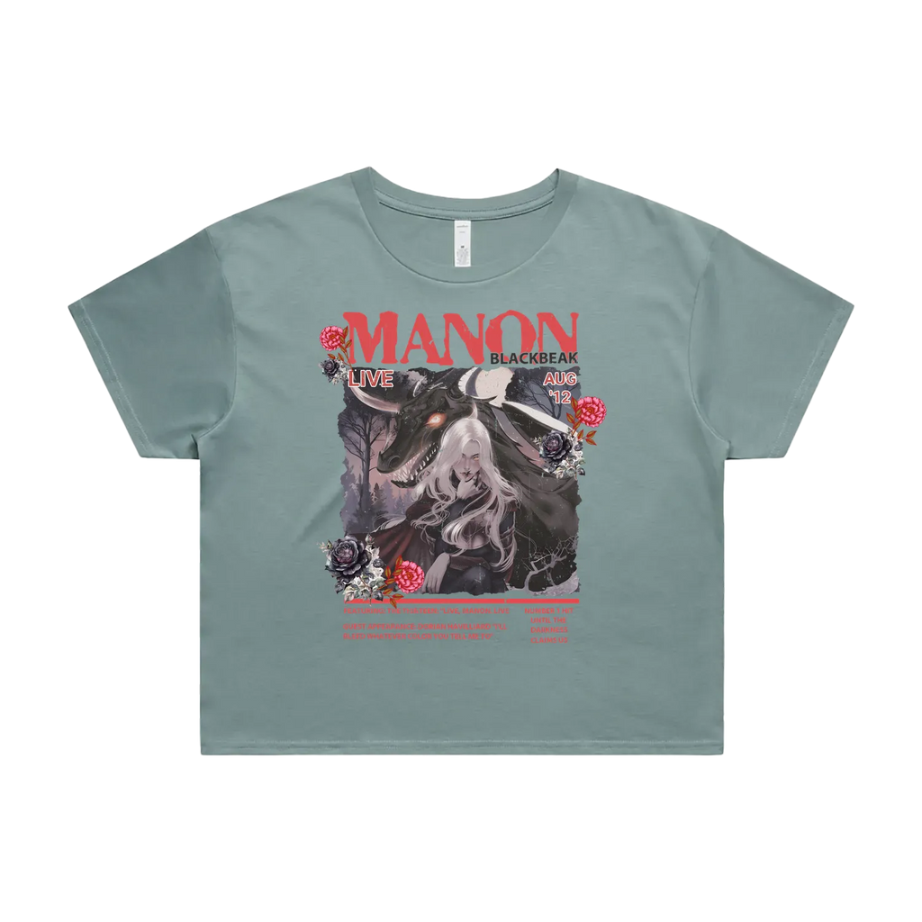 Manon Blackbeak Live | Rose Crop Tee