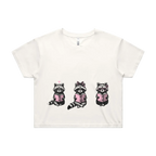 Reading Raccoons | Crop Tee