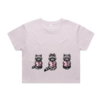 Reading Raccoons | Crop Tee