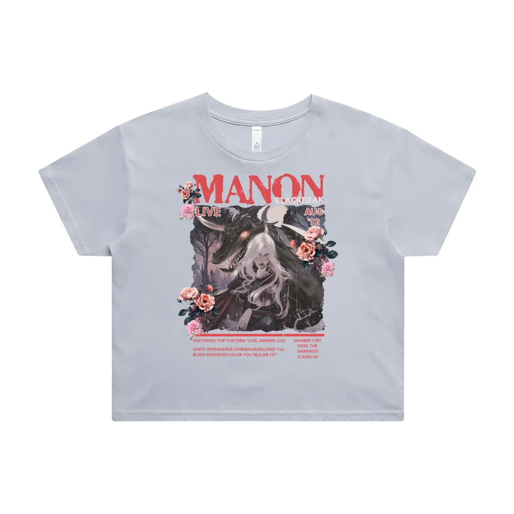 Manon Blackbeak Live | Rose Crop Tee