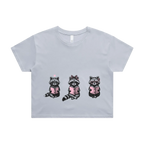 Reading Raccoons | Crop Tee