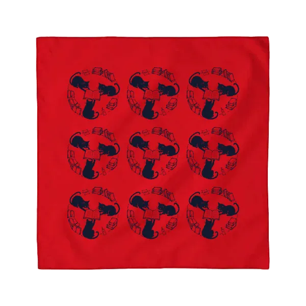 Red front flat lay