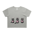Reading Raccoons | Crop Tee