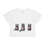 Reading Raccoons | Crop Tee