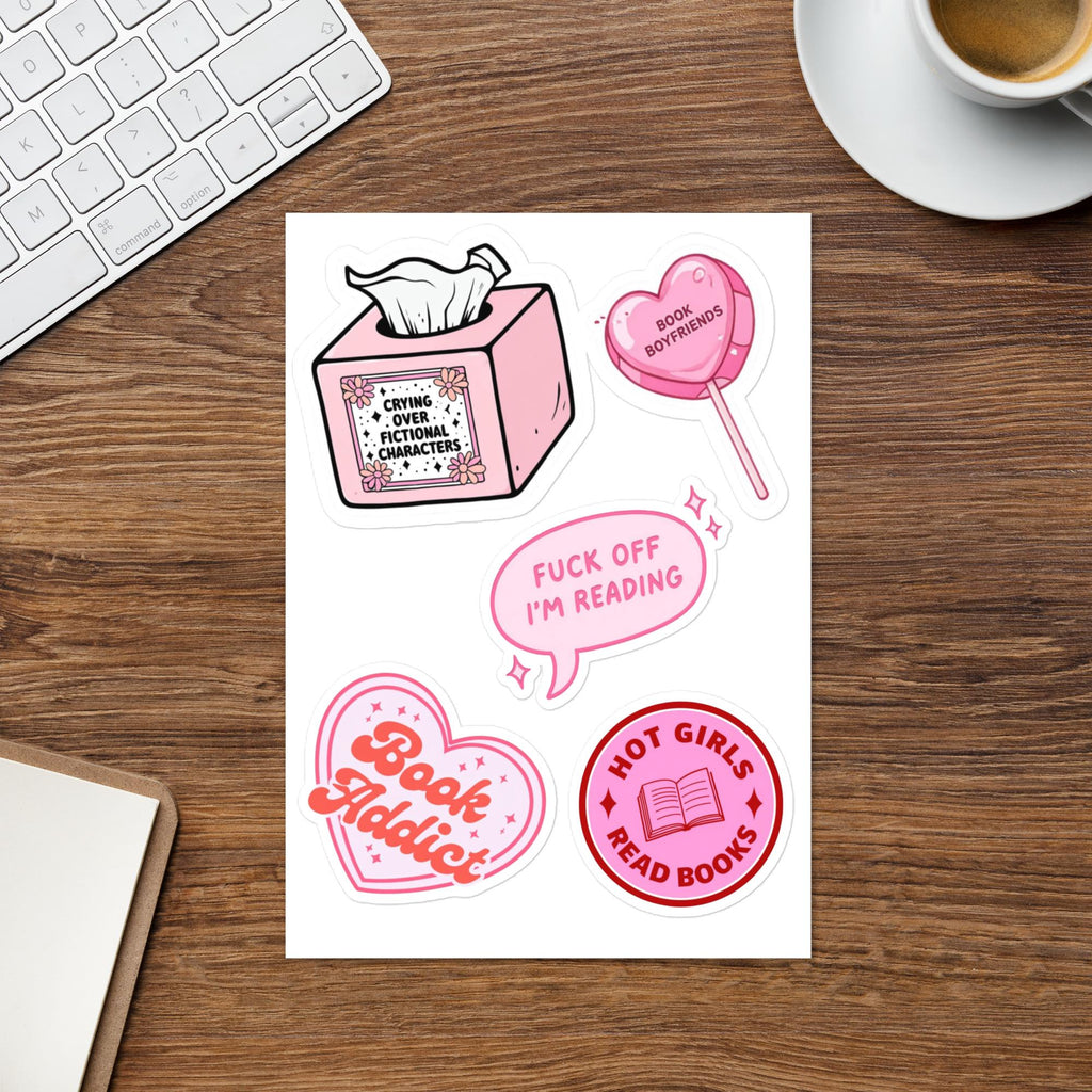 Hot Girls Read Bookish Sticker Sheet