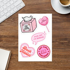 Hot Girls Read Bookish Sticker Sheet