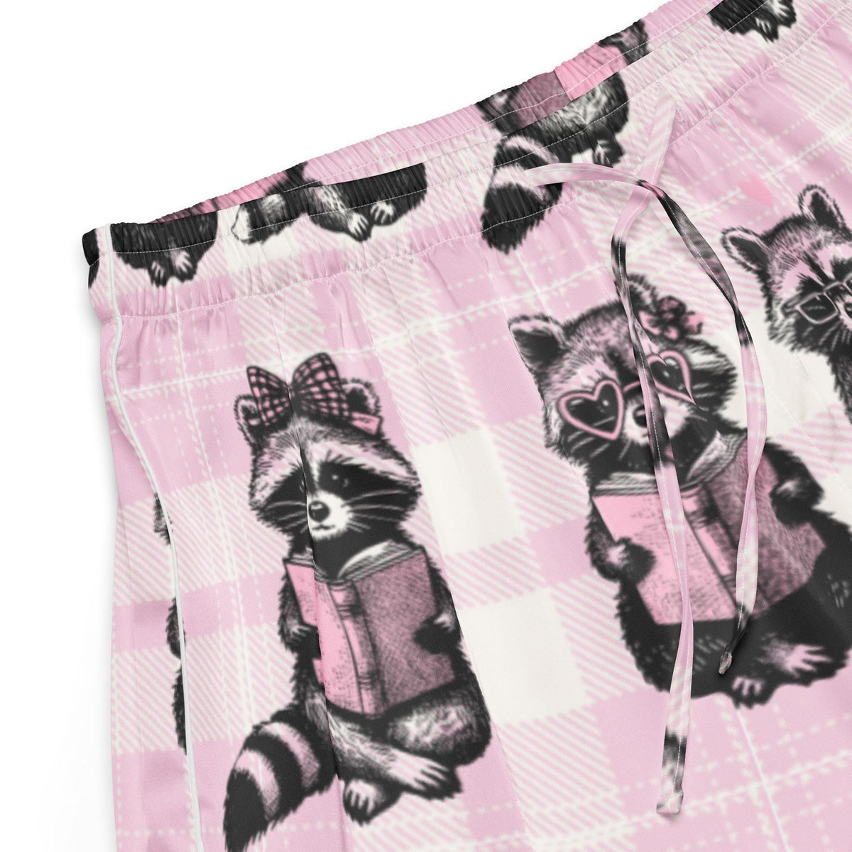 Reading Raccoons Women's Satin Pyjama Shorts