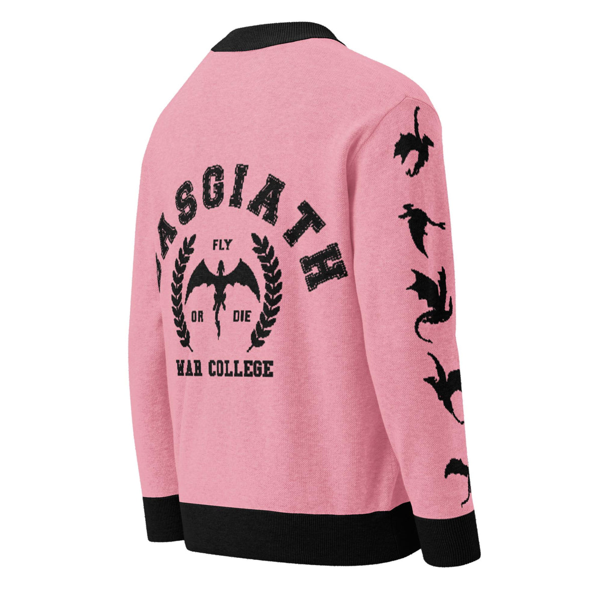 Personalised Basgiath War College Custom Knitted Cardigan, Floss, Fourth Wing