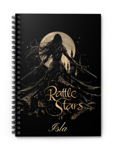 Personalised Celaena Notebook | Throne Of Glass Spiral Ruled Journal