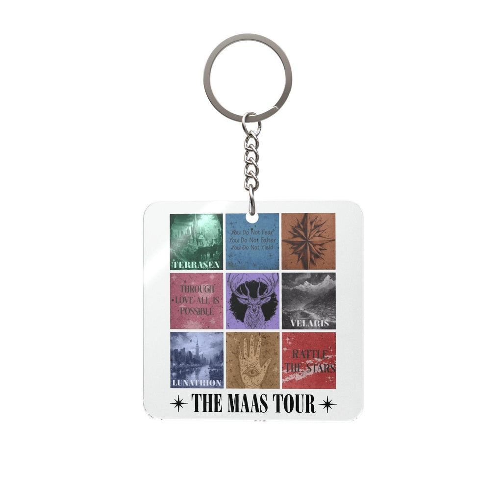 Maas Tour Keychain | Sarah J Maas Bookish Acrylic Keyring | Fantasy Reader Merch