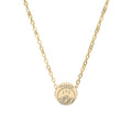 Engraved Velaris Emblem Mini Circle Necklace ACOTAR