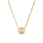 Engraved Velaris Emblem Mini Circle Necklace ACOTAR