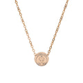 Engraved Terrasen Emblem Mini Circle Necklace Throne Of Glass Inspired