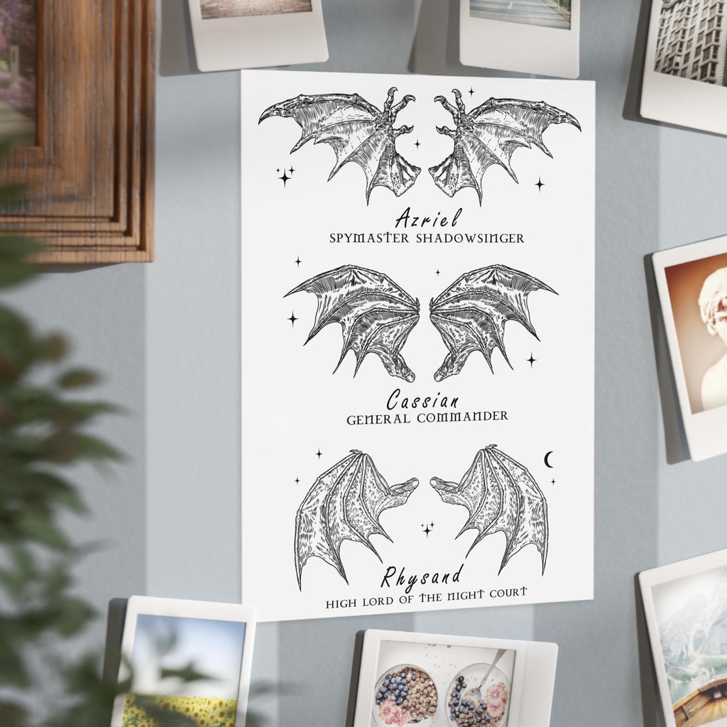 ACOTAR Bat Boys Unframed Print Wings