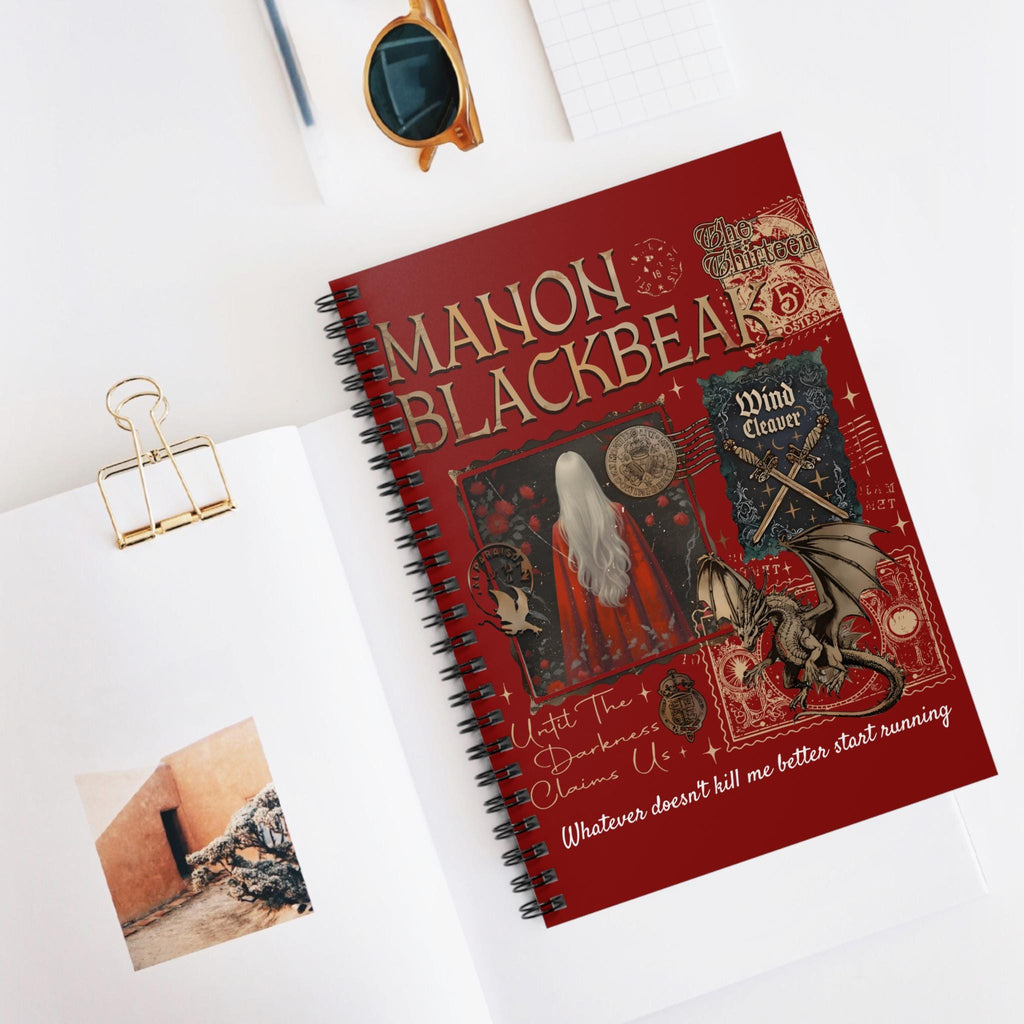 Manon Blackbeak Lined Notebook Throne Of Glass Journal