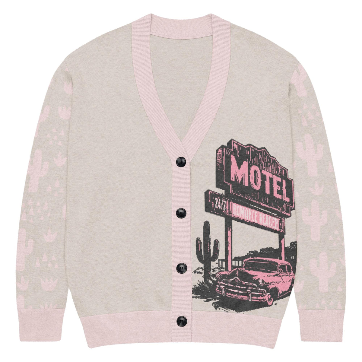 Romance Reader Motel Custom Knitted Cardigan