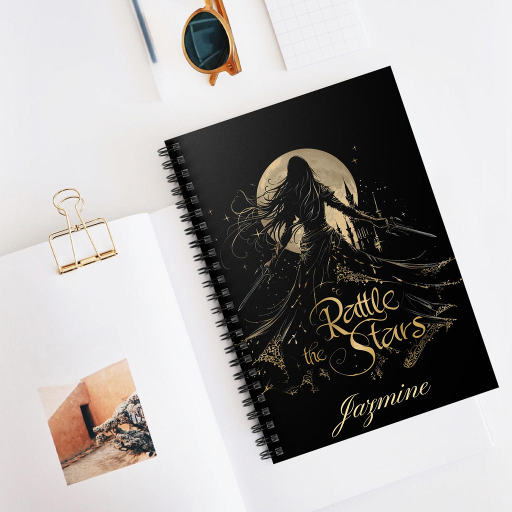 Personalised Celaena Notebook | Throne Of Glass Spiral Ruled Journal
