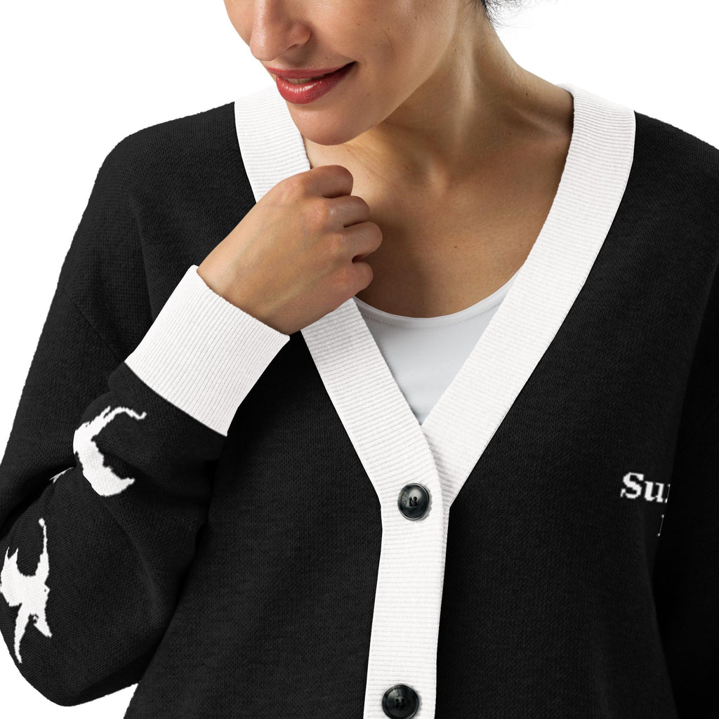Personalised Basgiath War College Custom Knitted Cardigan, Ink, Fourth Wing