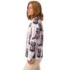 Reading Raccoons | Women’s Satin Long Sleeve Pyjama Top