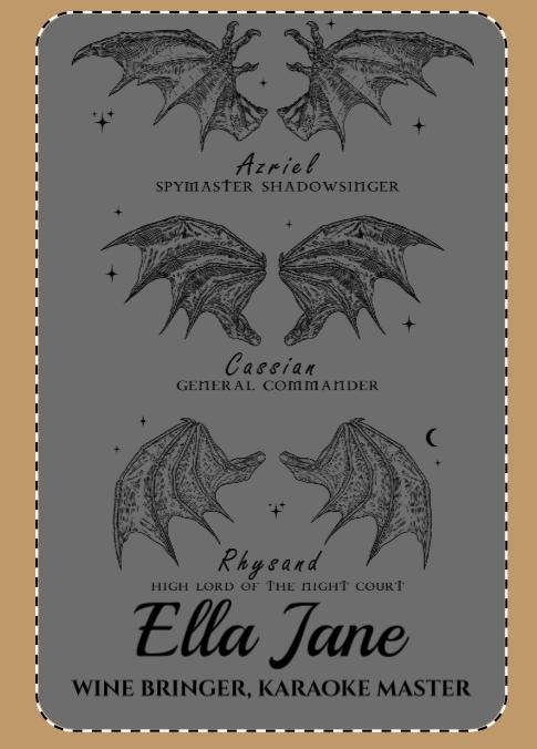 Personalised ACOTAR Engraved Charcuterie Board, Serving Platter