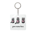 Reading Raccoons Acrylic Keychain | Bookish Reader Accessory