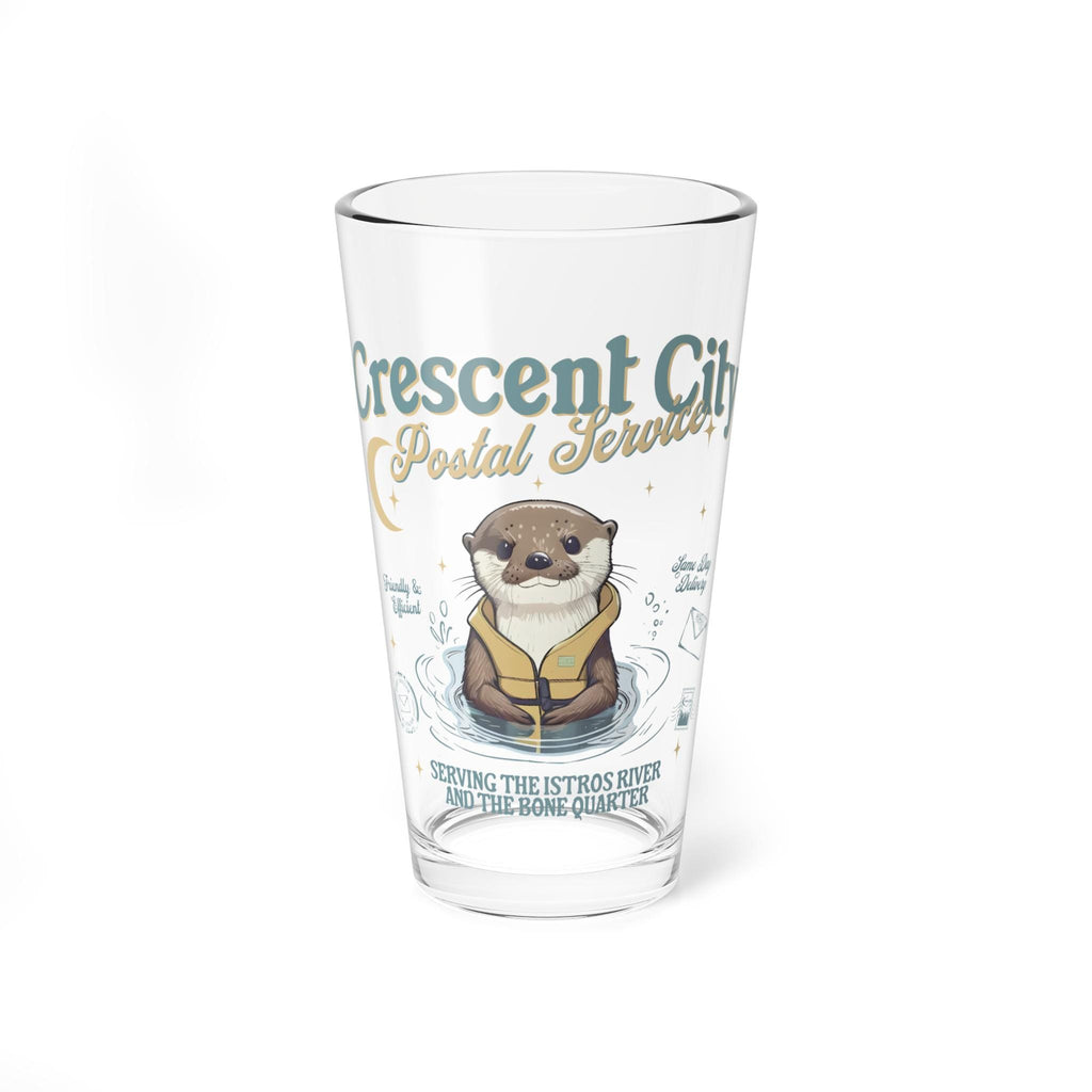 Crescent City Otter Mail Drinking Glass | 16oz Bookish Illustrated Tumbler