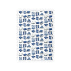 Blue Books Pattern Wrapping Paper, Recyclable Gift Wrap