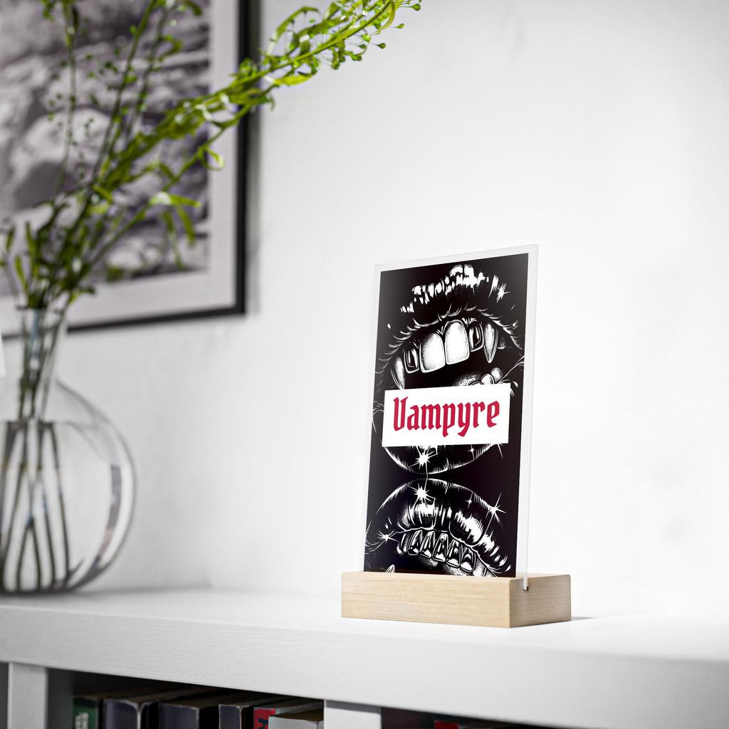 Vampyre Acrylic Bookshelf Sign | Shelf & Book Nook Decor