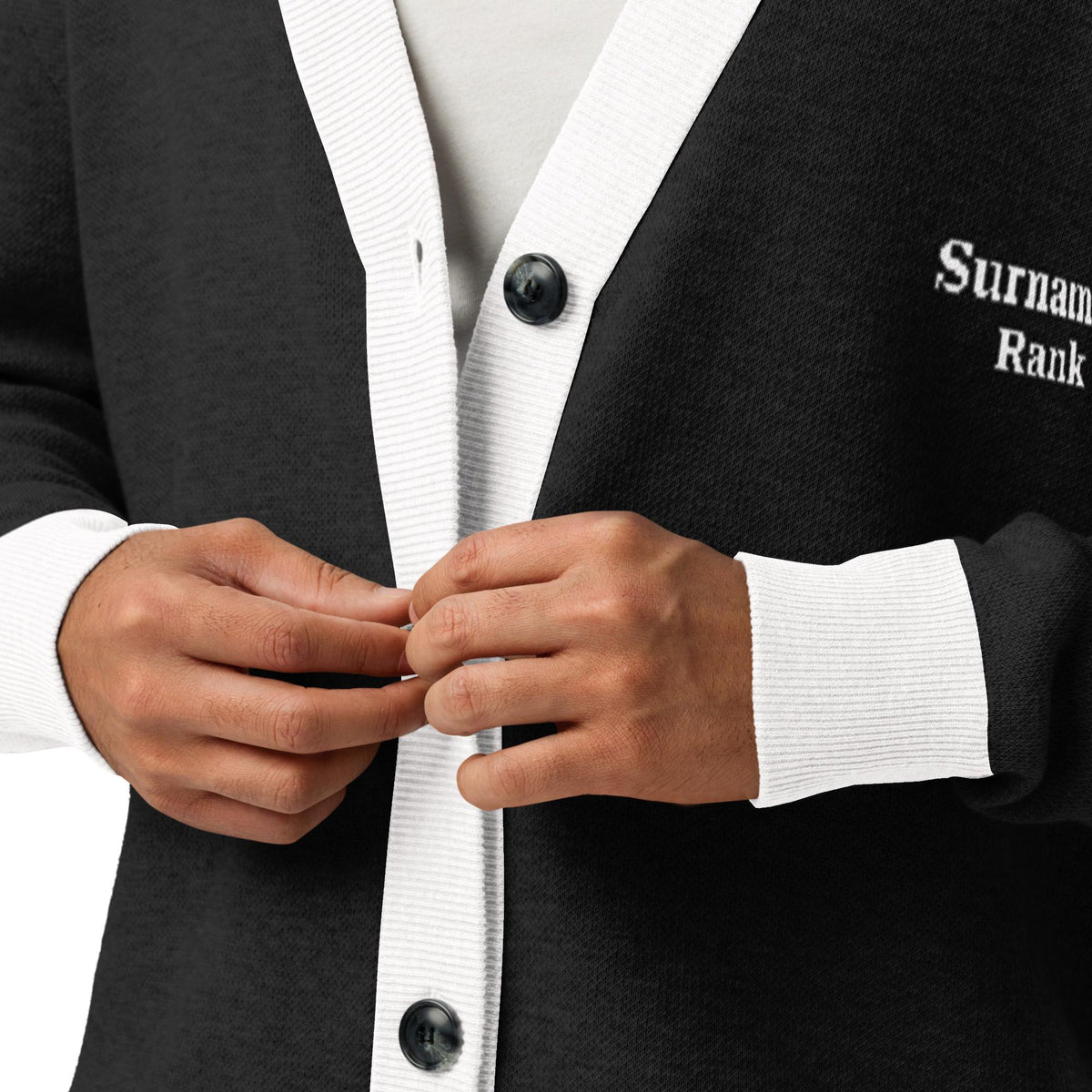 Personalised Basgiath War College Custom Knitted Cardigan, Ink, Fourth Wing